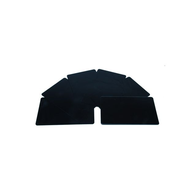Tessera in PVC nera 0,76mm su 2 lati